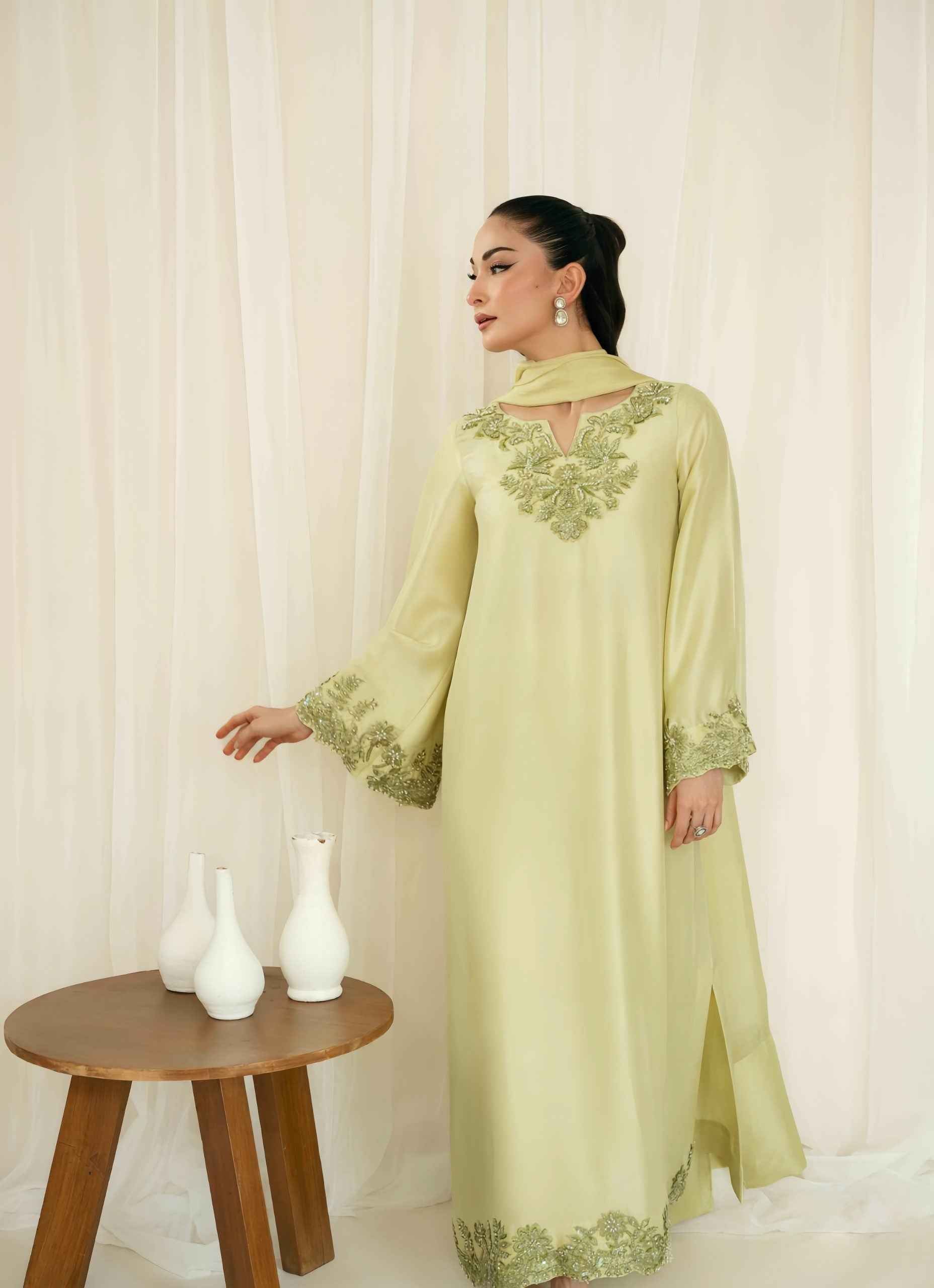 Lime Essence - Zarmia Luxury Pret