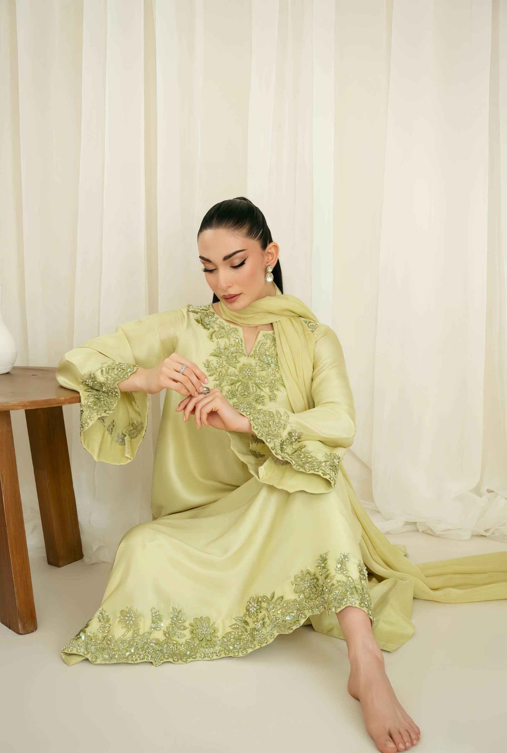 Lime Essence - Zarmia Luxury Pret
