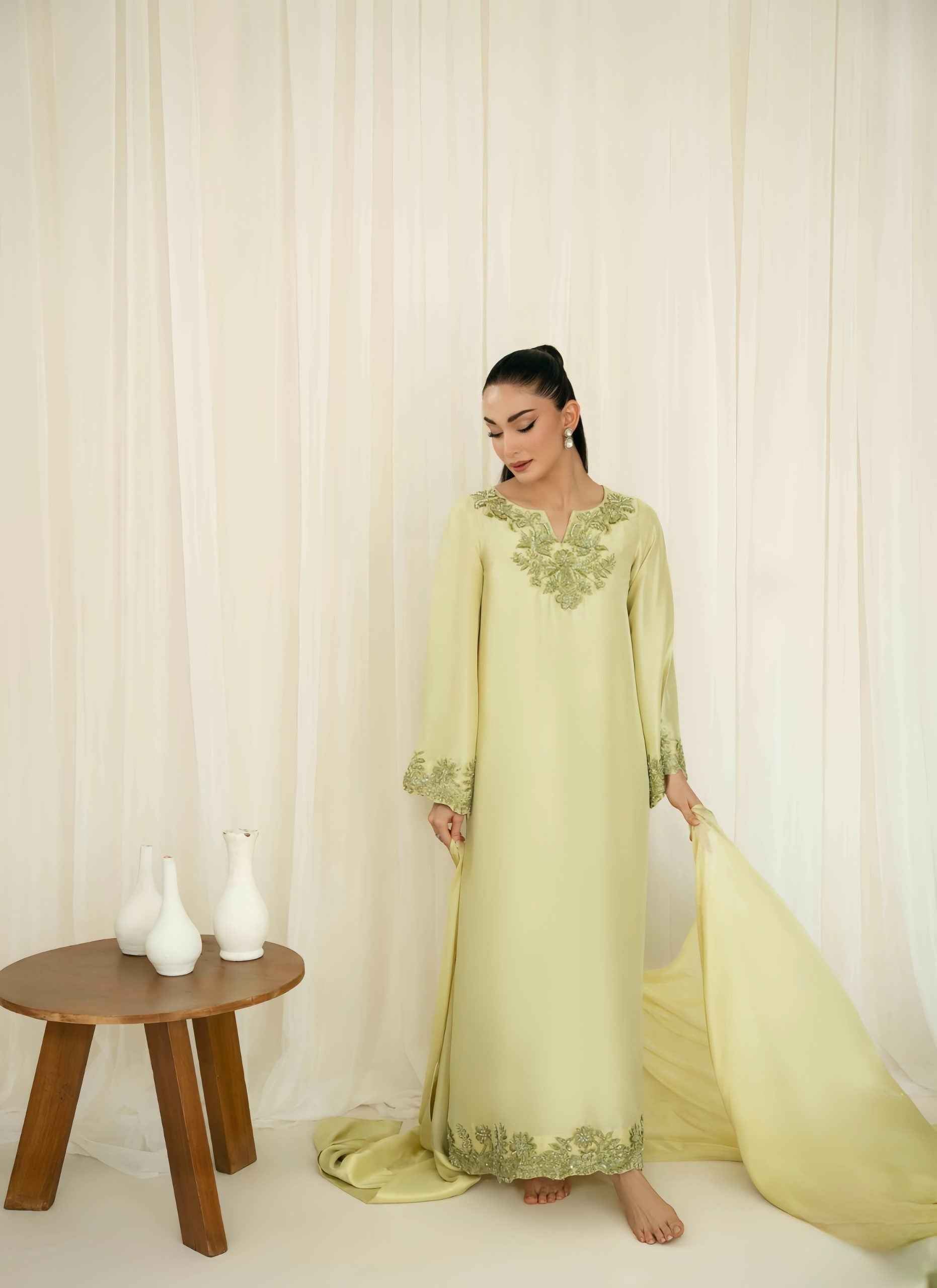 Lime Essence - Zarmia Luxury Pret
