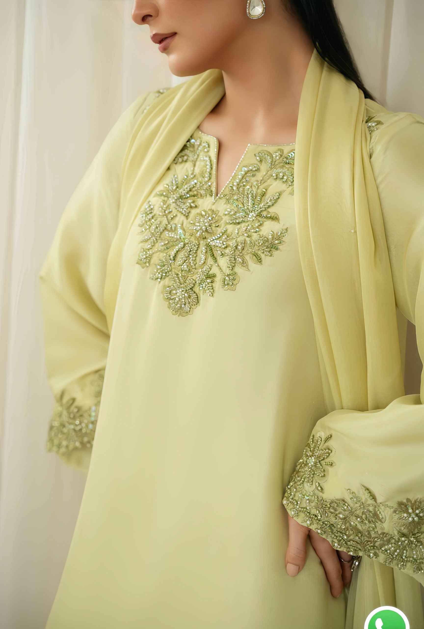 Lime Essence - Zarmia Luxury Pret