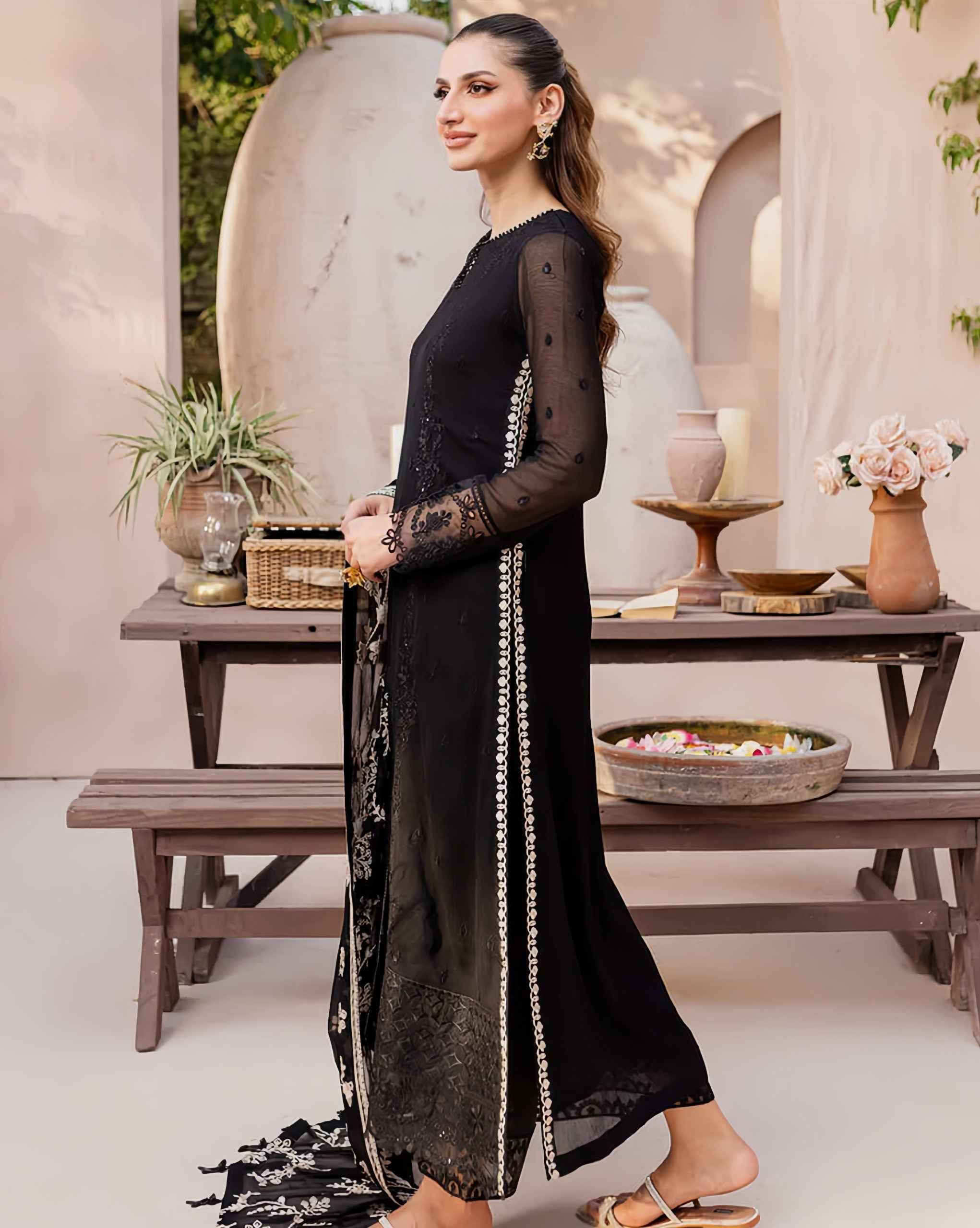 Moonlight Black - Zarmia Luxury Pret