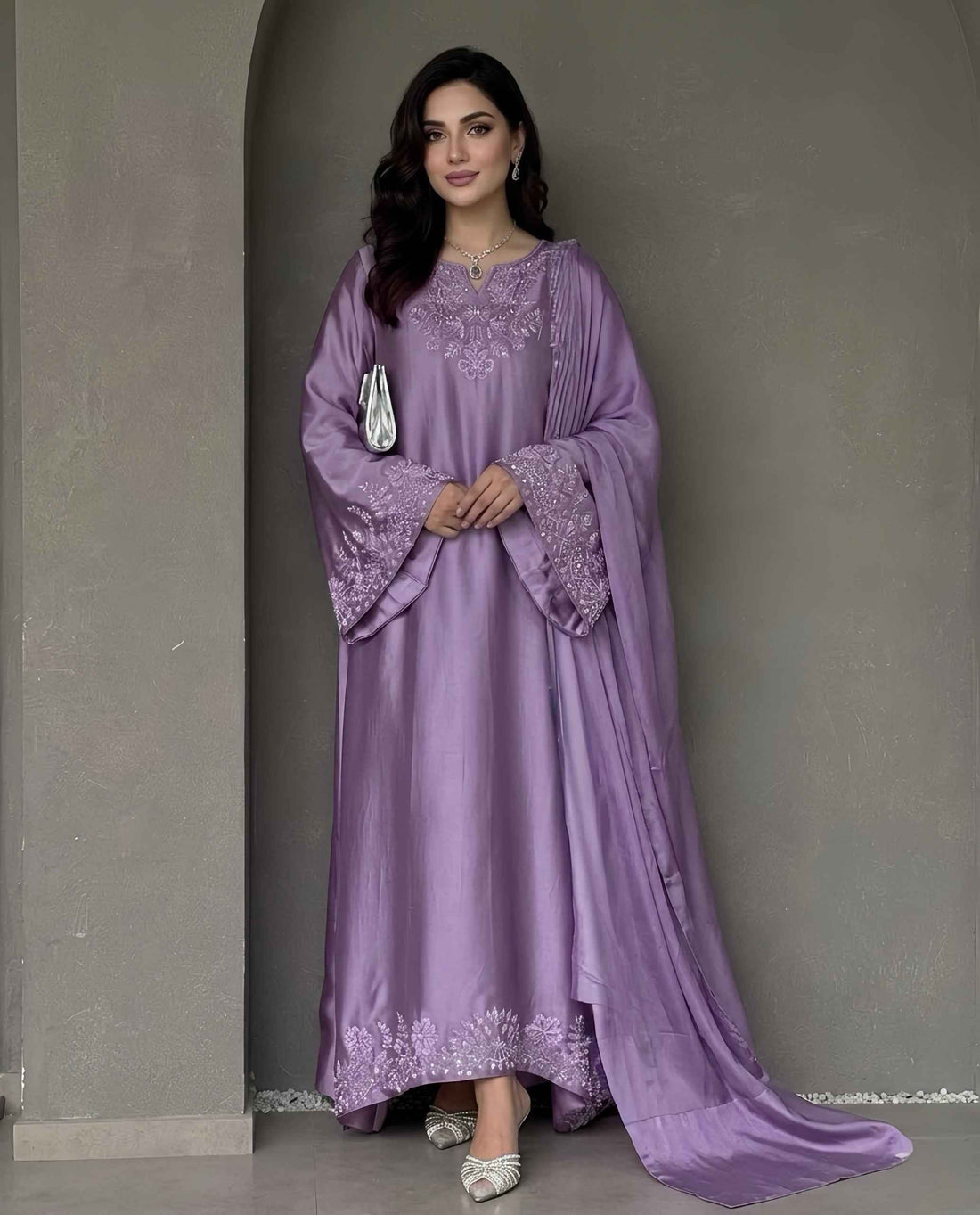 Nova Lilac Silk - Zarmia Luxury Pret